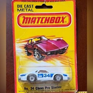 MATCHBOX No. 34 Chevy Pro Stocker in Original Packaging